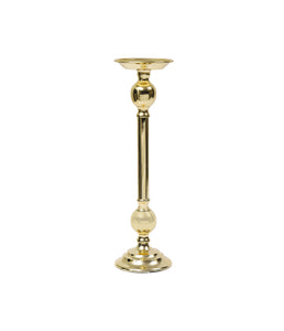16.5"H Traditional Gold Brass Candle Holder