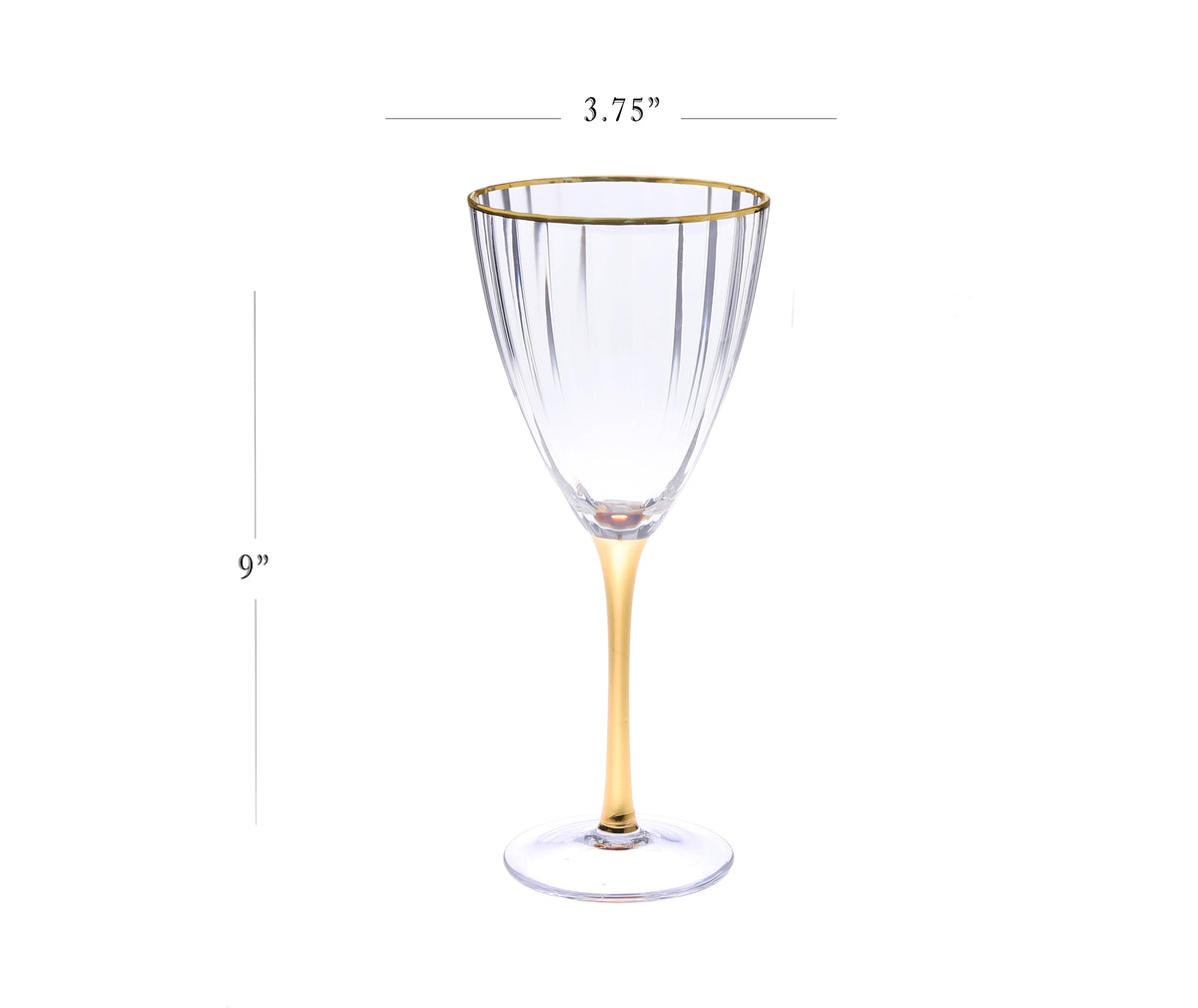 Set of 6 Short Stem Glasses with Cut Crystal Design – Classic Touch Decor