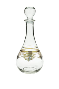 Decanter with Rich Gold Design