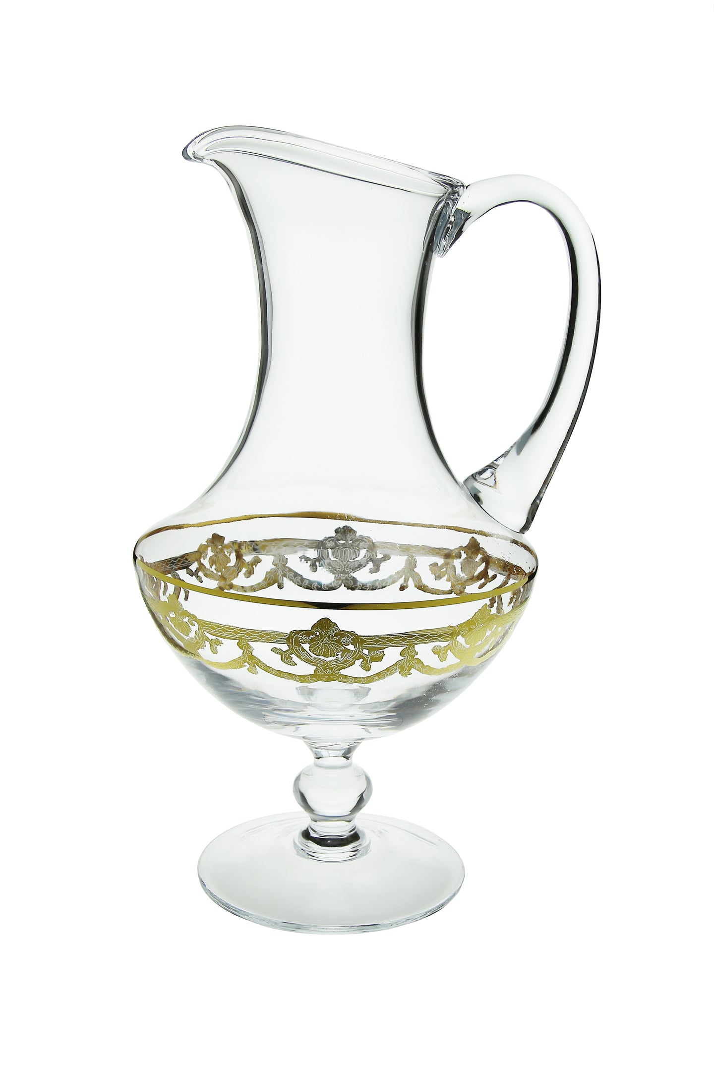 Water pitcher with 14K Gold Artwork-Traditional design