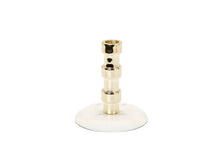 Load image into Gallery viewer, Gold Taper Candle Holder On Marble Base