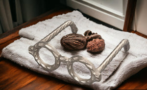 Textured Hammered Brass Eyeglass, 2 Colors