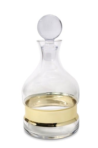 Wine Decanter with Gold Strip, 10