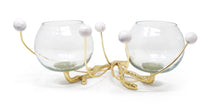 Load image into Gallery viewer, 2 Bowl Branch Centerpiece with Ball Design - 12.6&quot;