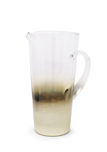 Pitcher with Gold Ombre Design, 9.25"H
