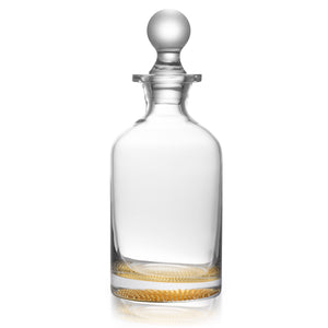 Whiskey Decanter with Gold Reflection Bottom