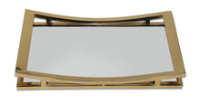 Load image into Gallery viewer, Rectangle Mirror Tray with Silver Walls (2 sizes)