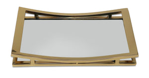 Rectangle Mirror Tray with Silver Walls (2 sizes)