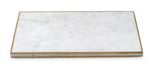 Load image into Gallery viewer, Marble Tray with Gold Trim