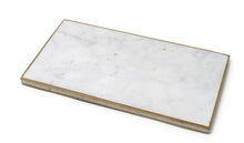 Load image into Gallery viewer, Marble Tray with Gold Trim