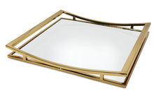 Load image into Gallery viewer, Square Mirror Tray with Silver Walls