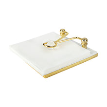Load image into Gallery viewer, Square Napkin Holder with Ball Detail - 7.5&quot;