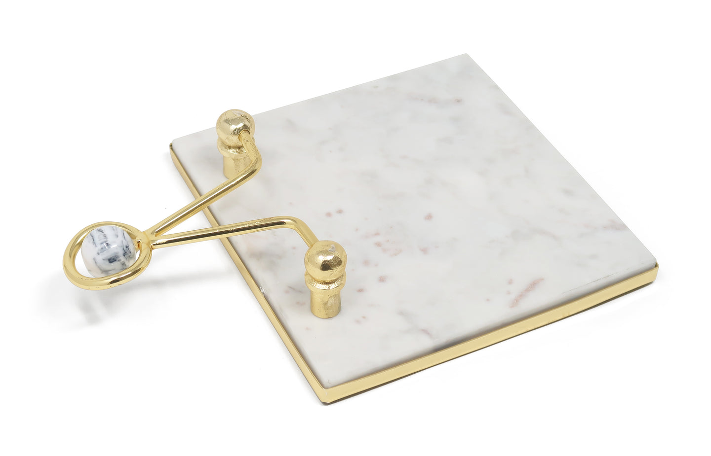 Square Napkin Holder with Ball Detail - 7.5