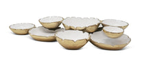 Load image into Gallery viewer, Multiple Cluster Bowl White and Gold