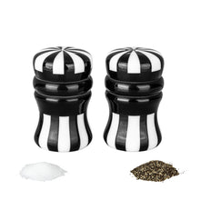 Load image into Gallery viewer, Black and White Salt and Pepper Shaker Set