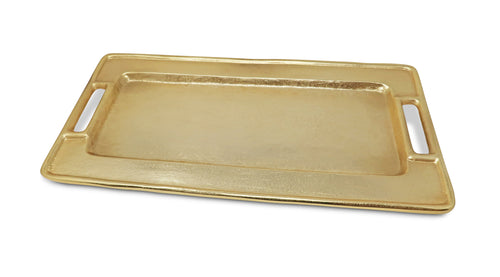 Gold Rectangle Serving Tray