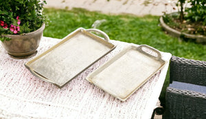 Simple Gold Serving Tray, 12.25"L