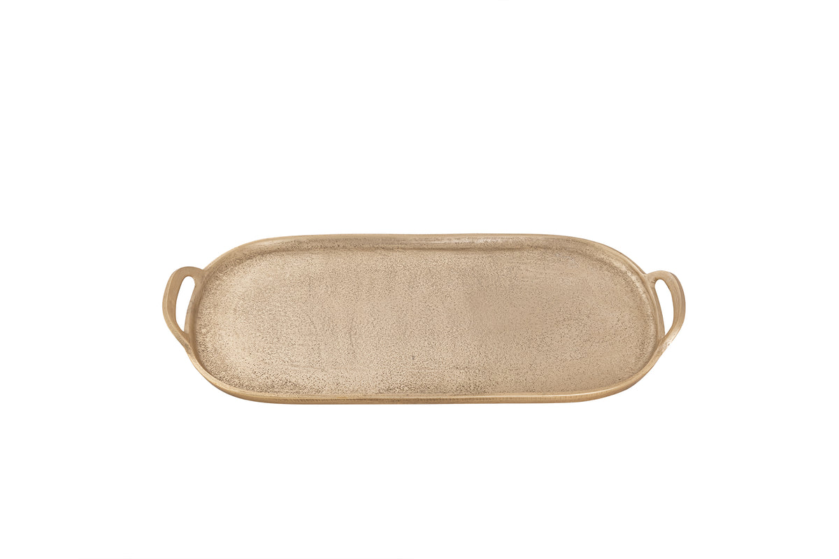 Oval Serving Tray with Handles – Classic Touch Decor