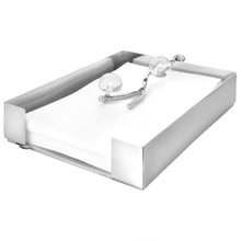 Load image into Gallery viewer, Tissue Holder Silver with Ball Legs - 9"L