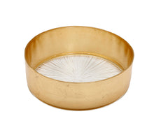 Load image into Gallery viewer, Crystal Glass Bowl with Gold Border