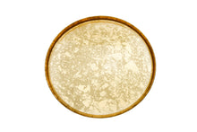 Load image into Gallery viewer, Set of 4 Gold Glitter Chargers with Raised Rim