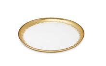 Load image into Gallery viewer, Set of 4 Plates with Gold Brushed Rim
