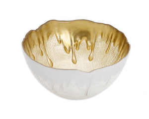 6"D Gold Dipped Dessert Bowl