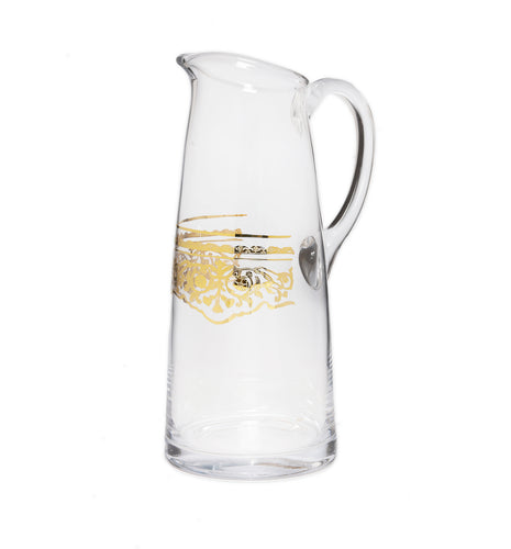 Pitcher with Gold Artwork