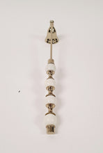 Load image into Gallery viewer, Gold Candle Snuffer White and Gold Beaded Handle