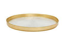 Load image into Gallery viewer, Set of 4 Crystal Glass Salad Plates with Gold Border