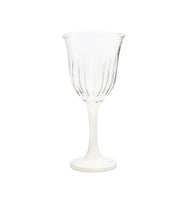 Load image into Gallery viewer, Set of 6 White Footed Water Glasses
