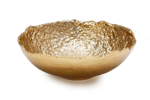 Gold Bark Raw Edged Bowl