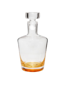 Whiskey Decanter with Gold Dipped Bottom