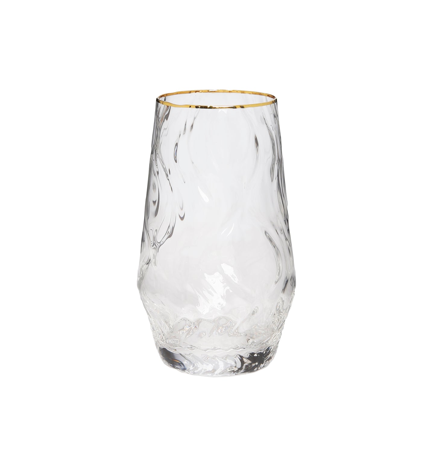 Set of 6 Tumblers with Gold Rim