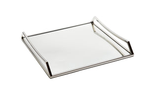 Square Mirror Tray with Handles - 15.75"L