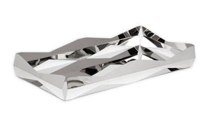 Stainless Steel Oblong Tray with V Design