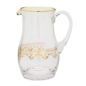 Water Pitcher with Rich Gold Design
