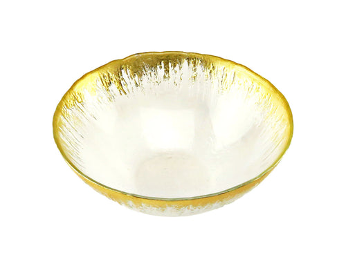 Individual Bowl with Flashy Gold Design