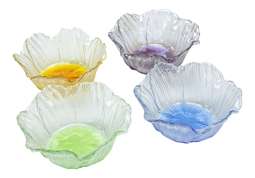 Set 4 Dessert Bowls Assorted Colors Center