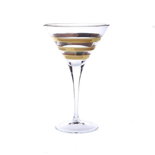 Set of 4 Gold Martini cups