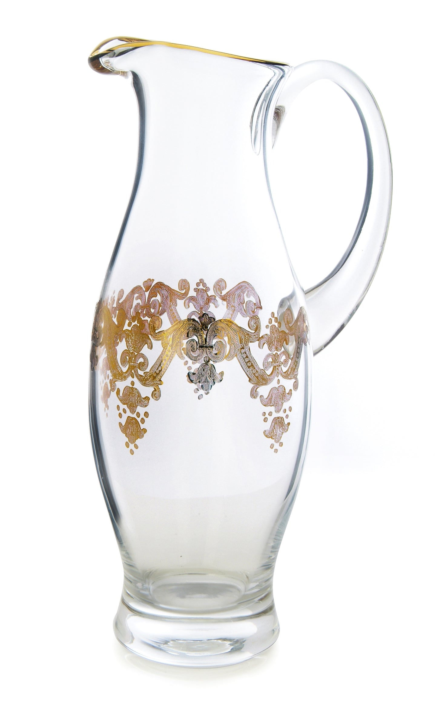 Pitcher with 24k Gold Artwork