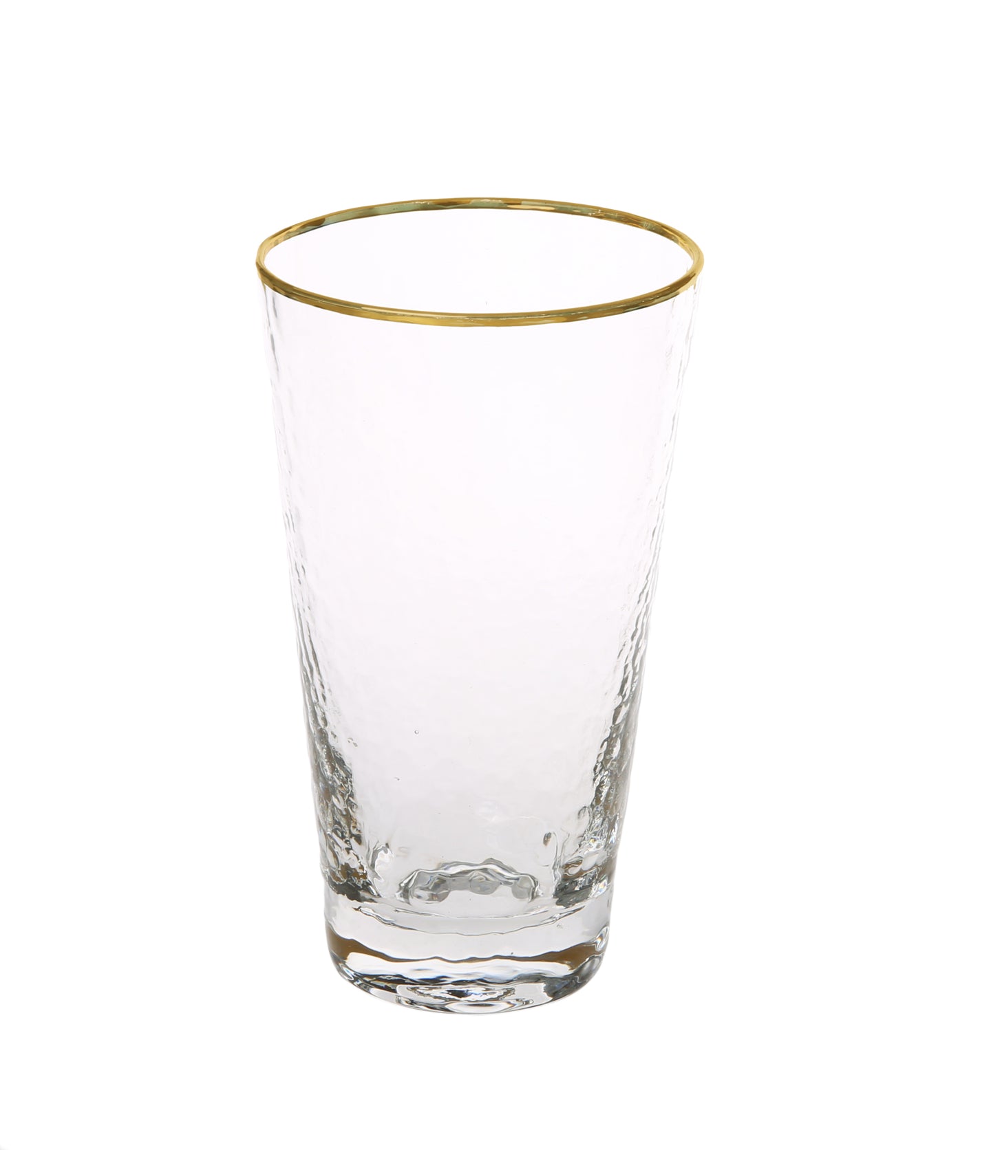 Set Of 6 Tumblers With Simple Gold Design - 3.5