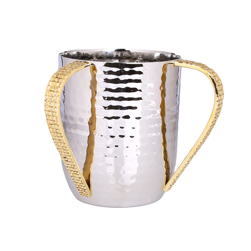 Stainless Steel Wash Cup With Mosaic Handles - 4