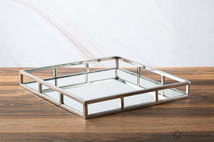Large Square Mirror Tray
