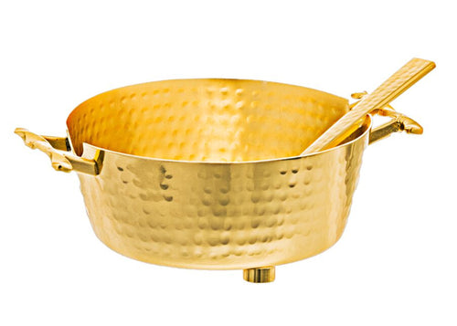 Twisted Container Bowl- Gold