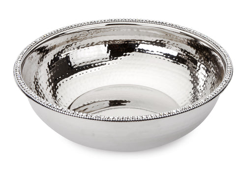 Stainless Steel Bowl w Stones