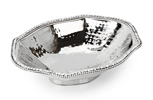 Stainless Steel Octagonal Dish with Diamonds