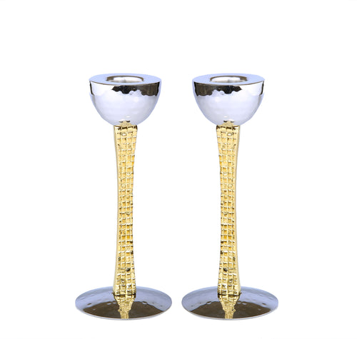 Set Of 2 Candle Holders With Mosaic Design - 6